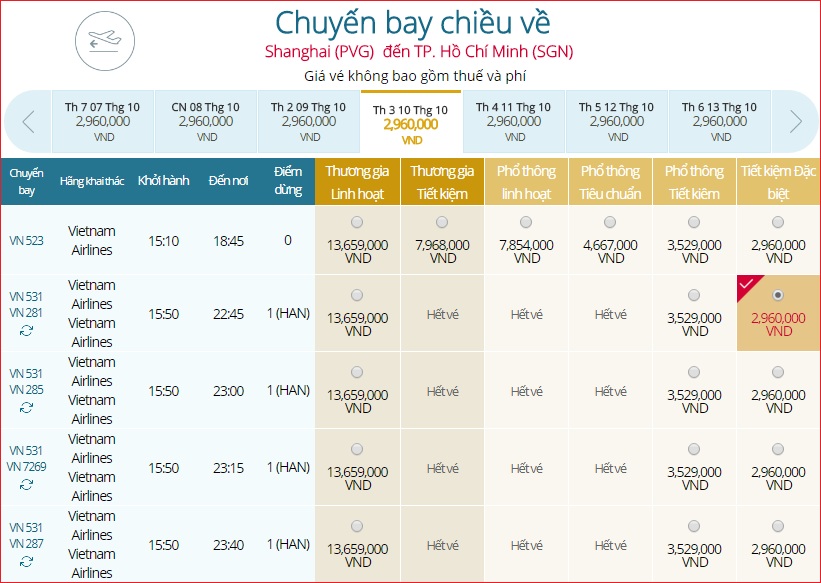 Giá vé khứ hồi TP HCM đi Thượng Hải Trung Quốc