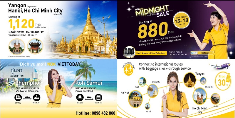 đặt mua vé máy bay khuyến mại nok air