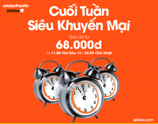 siêu khuyến mại vé jetstar