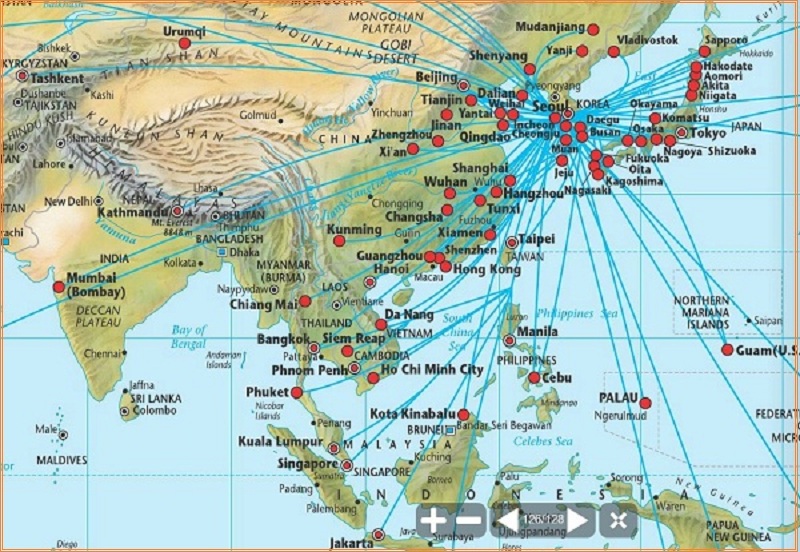 Đường bay giá rẻ Asiana Airlines