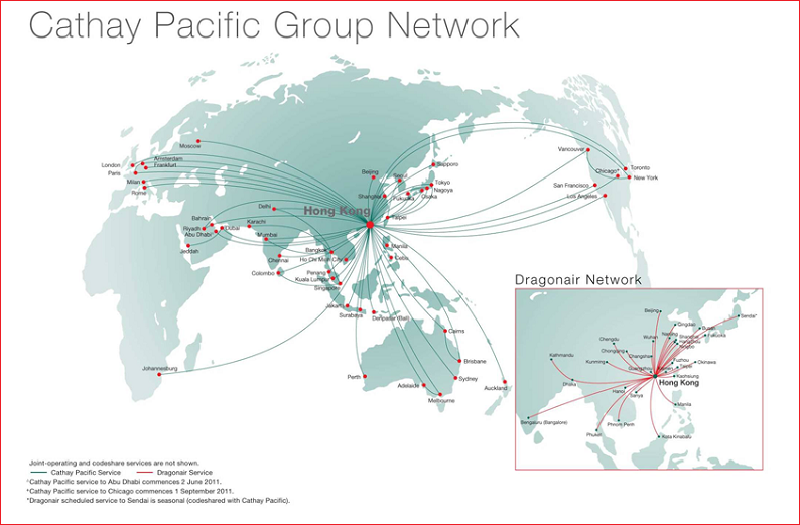 đường bay cathay pacific