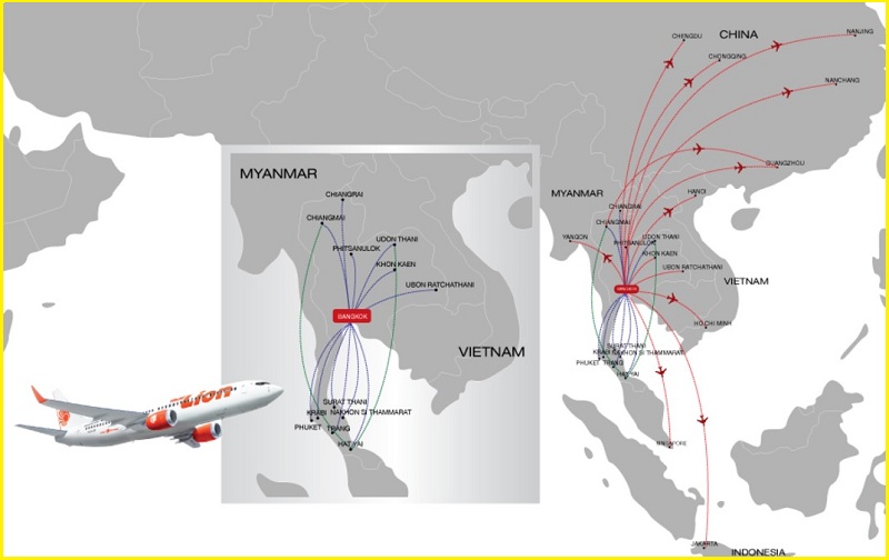 đường bay hãng Thai Lion Air