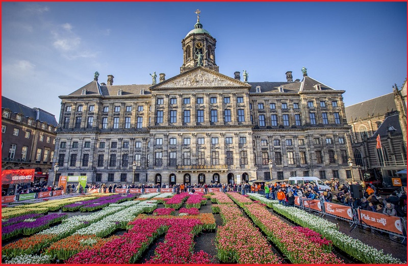 du lịch cung điện hòang gia Amsterdam Ha Lan