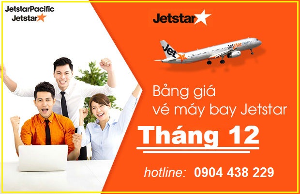 giá vé jetstar tháng 12/2108