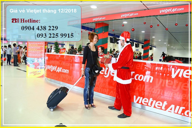 vé máy bay tháng 12 hãng Vietjet Air